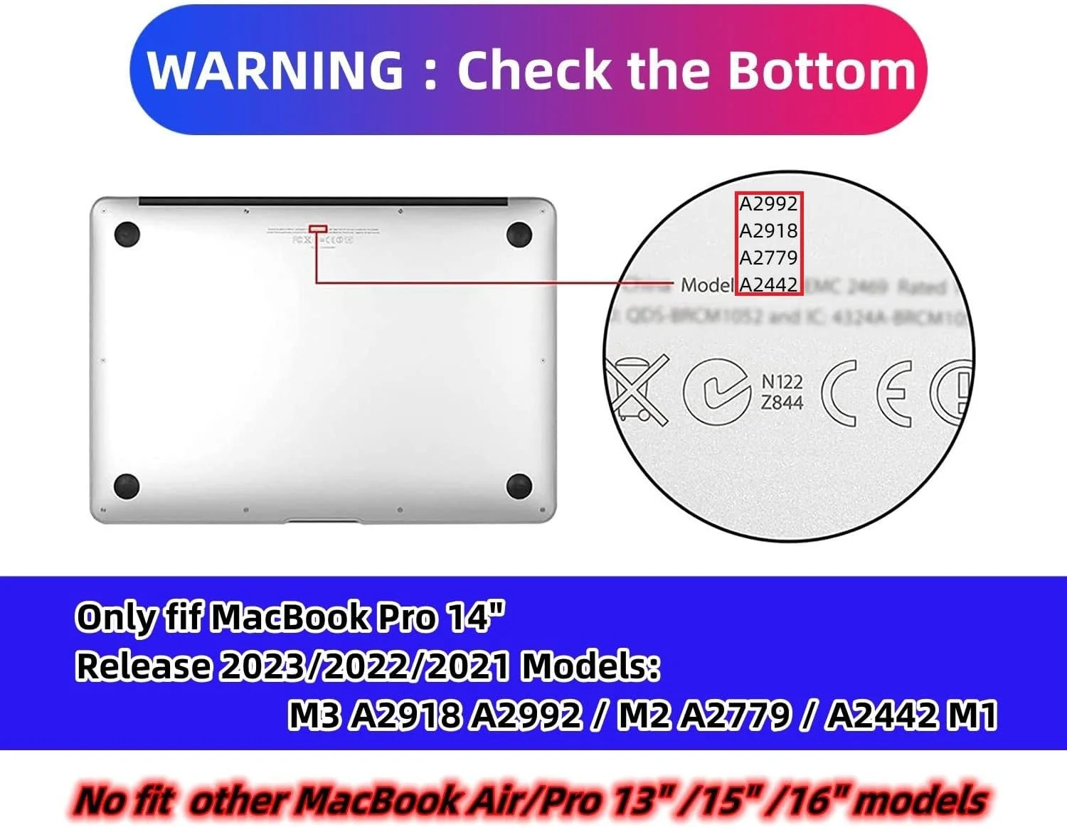 کاور محافظ سازگار با مک بوک پرو ۱۴ اینچ ۲۰۲۳ ۲۰۲۲ ۲۰۲۱ M3 A2918 A2992/M2 A2779/A2442 M1، شامل محافظ صفحه کلید EU و محافظ صفحه نمایش، طرح چشم نظر