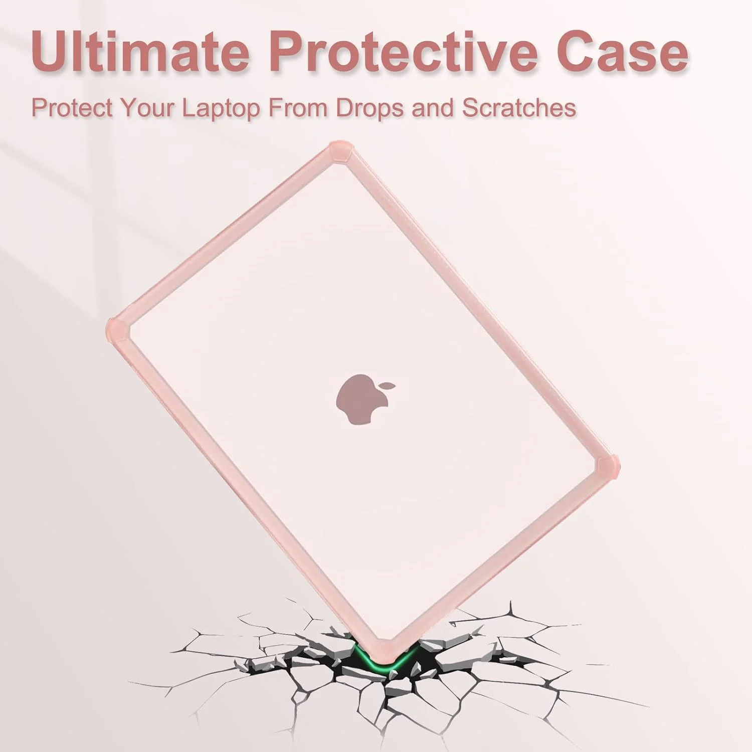 محافظ پلاستیکی سخت ضد ضربه Mosiso سازگار با مک بوک ایر 13 اینچ مدل های 2018-2020-2021 M1 A2337 A2179 A1932 به همراه محافظ کیبورد و محافظ صفحه نمایش، صورتی