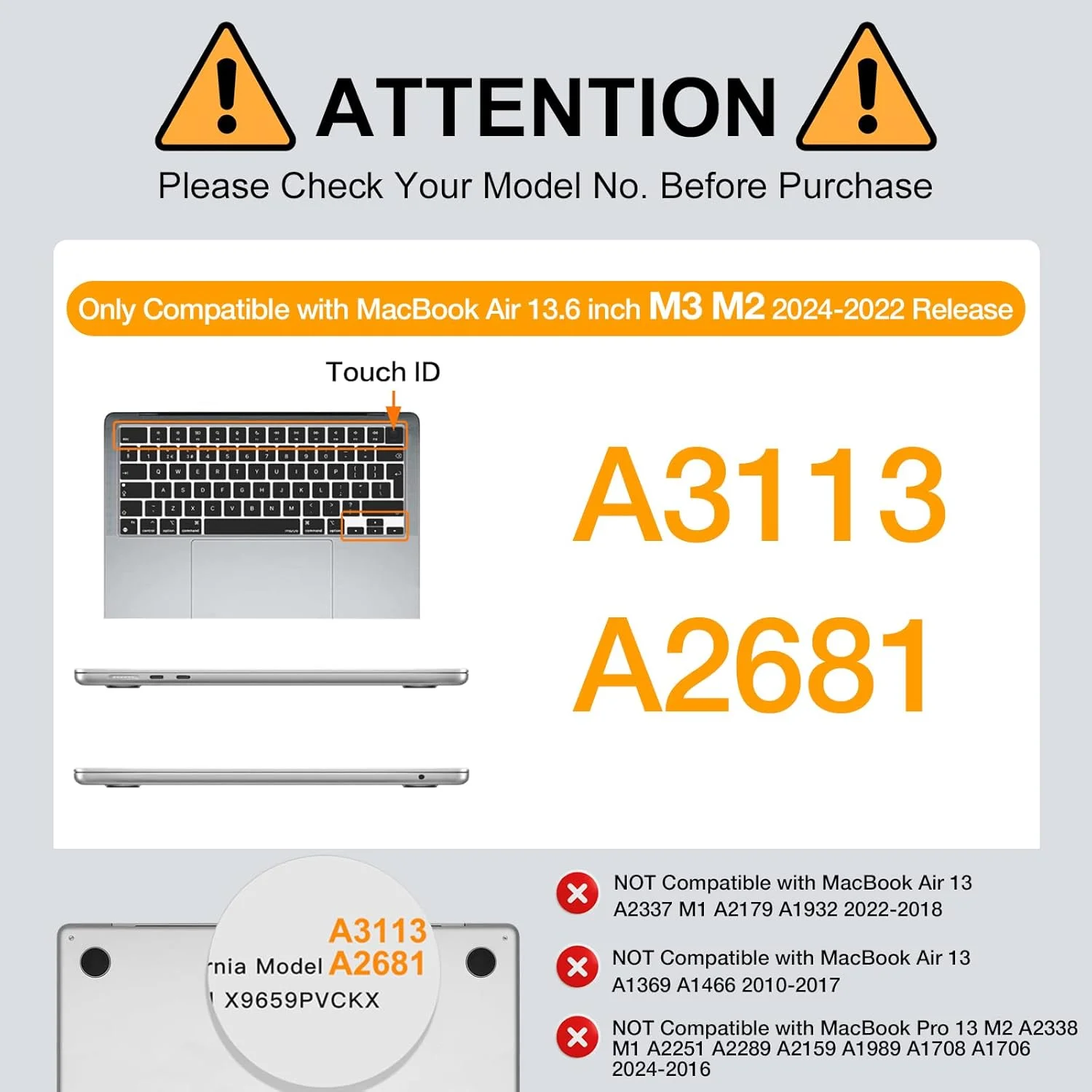 محافظ لپ تاپ MOSISO سازگار با مک بوک ایر ۱۳ اینچ M4 M3 M2 2025 2024-2022 A3240 A3113 A2681، محافظ براق هارد شل و روکش کیبورد و محافظ صفحه نمایش برای مک بوک ایر ۱۳.۶ اینچ، صورتی گچی