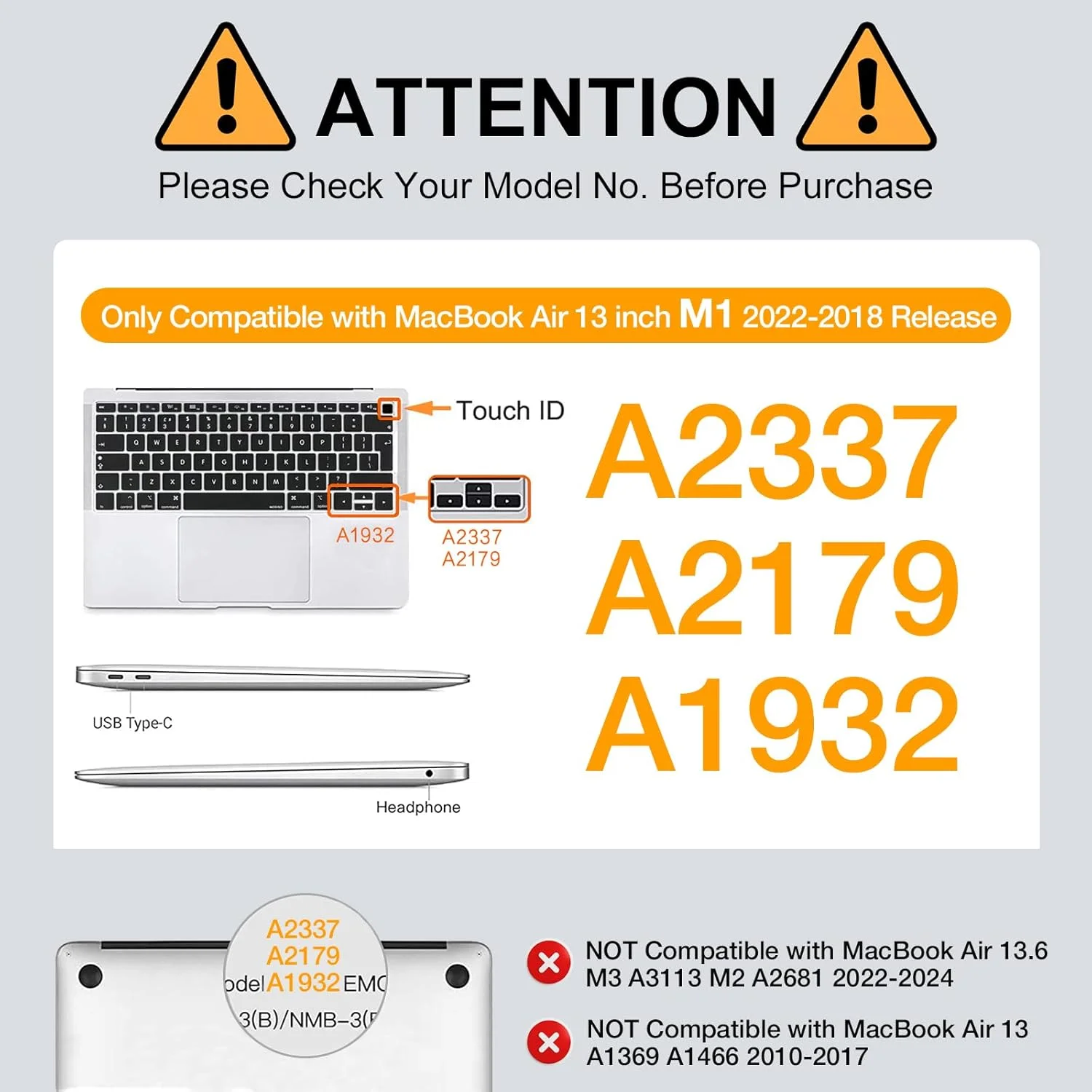 کاور موسیسو سازگار با مک بوک ایر 13 اینچ 2021 2020 2019 2018 مدل A2337 M1 A2179 A1932، قاب محافظ پلاستیکی سخت، محافظ صفحه کلید، محافظ صفحه نمایش و کیف نگهداری، آبی مرمر