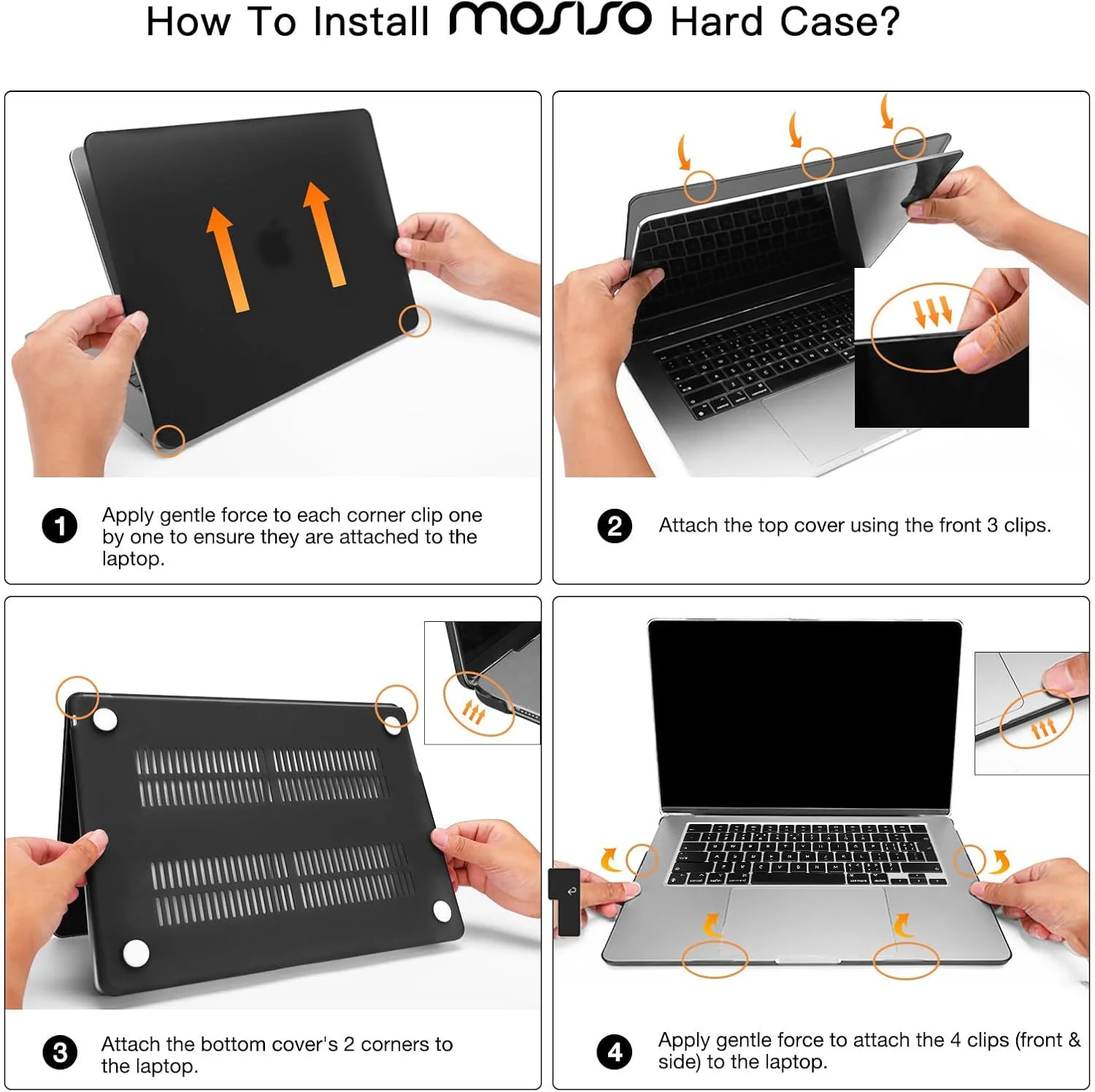 محافظ Mosiso سازگار با مک بوک ایر 15 اینچ مدل های A3241 A3114 A2941 (2023، 2024، 2025)، کاور هارد شل برای مک بوک ایر 15 اینچ، روکش کیبورد، محافظ صفحه نمایش و کیف، خاکستری تخته سنگی