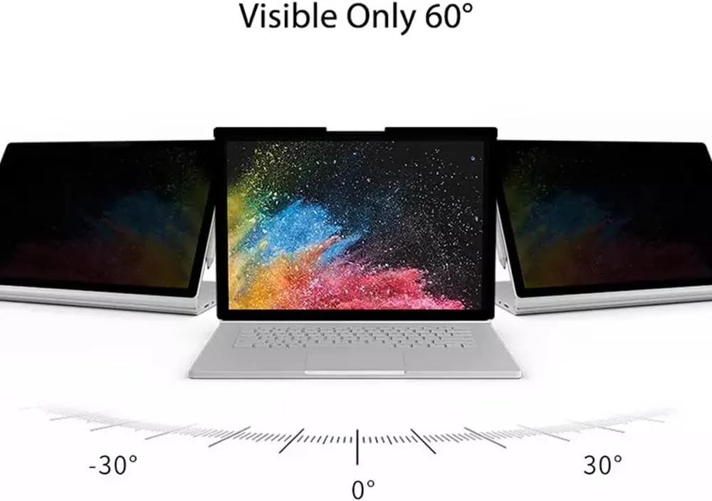 محافظ صفحه نمایش حریم خصوصی برای لپ تاپ های مایکروسافت سرفیس 3، 4 و 5 (15 اینچ) - محافظ صفحه نمایش از نگاه های ناخواسته محافظت می کند