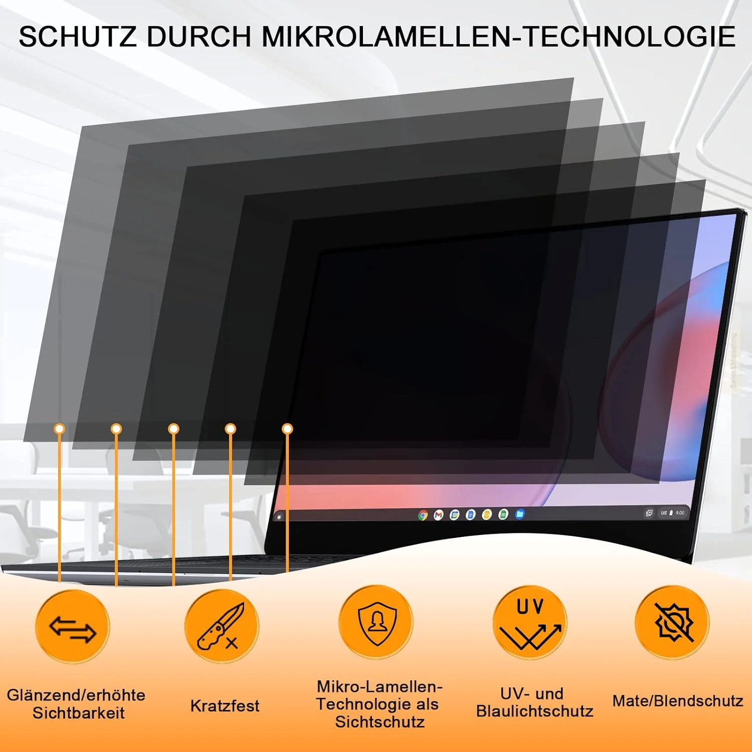 محافظ صفحه نمایش لپ تاپ 15.6 اینچ، فیلتر حریم خصوصی ضد نور آبی و ضد تابش، محافظ صفحه نمایش قابل جابجایی با نسبت تصویر 16:9 سازگار با لنوو/اچ پی/دل/ایسر/سامسونگ/ایسوس/توشیبا محافظ صفحه نمایش لپ تاپ 15.6 اینچ، فیلتر حریم خصوصی ضد نور آبی و ضد تابش، محافظ صفحه نمایش قابل جابجایی با نسبت تصویر 16:9 سازگار با لنوو/اچ پی/دل/ایسر/سامسونگ/ایسوس/توشیبا