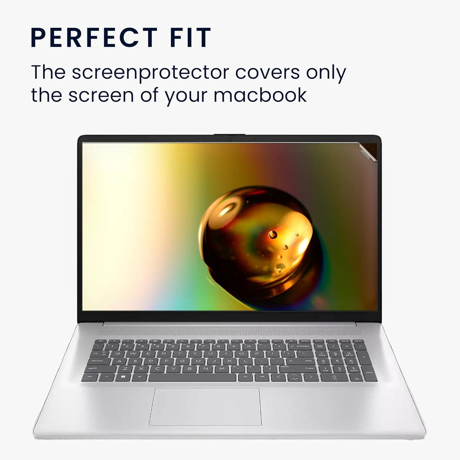 محافظ صفحه نمایش مات kwmobile سازگار با HP Windows11 HD+ 17.3" (9R3L8EA) - محافظ صفحه نمایش - ضد انعکاس