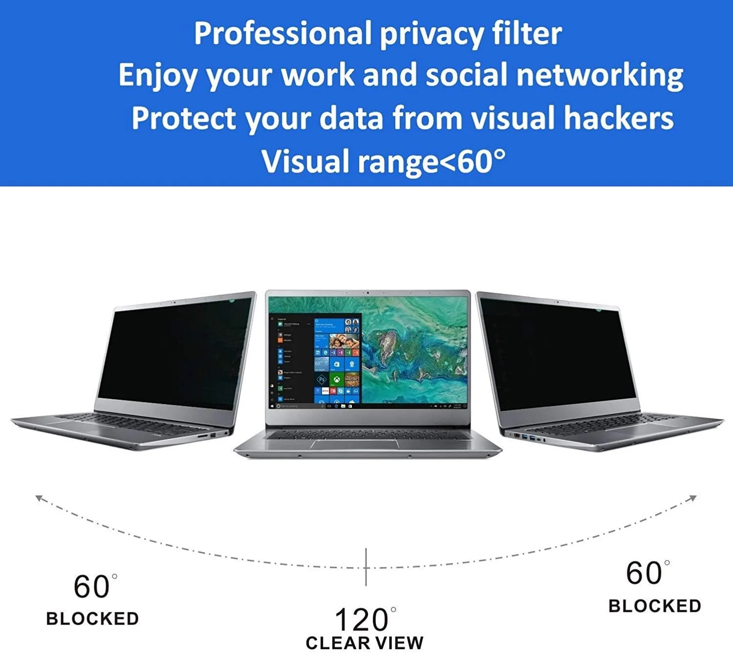 فیلتر حریم خصوصی 11.6 اینچی با نسبت تصویر 16:9، محافظ صفحه نمایش ضد جاسوسی برای لپ تاپ و مانیتور 11.6 اینچی با نسبت تصویر 16:9