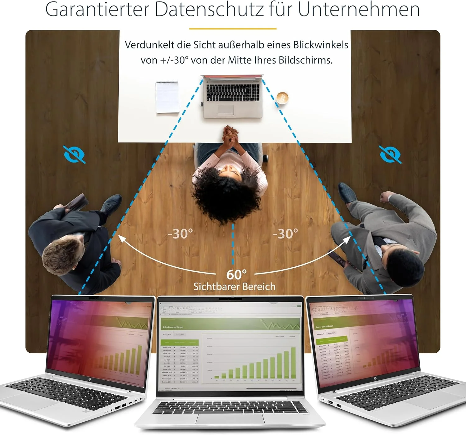 محافظ حریم خصوصی لپ تاپ 14 اینچی StarTech.com با نسبت تصویر 16:9، فیلتر طلایی برگشت پذیر با حریم خصوصی پیشرفته، محافظ امنیتی، +/- 30 درجه