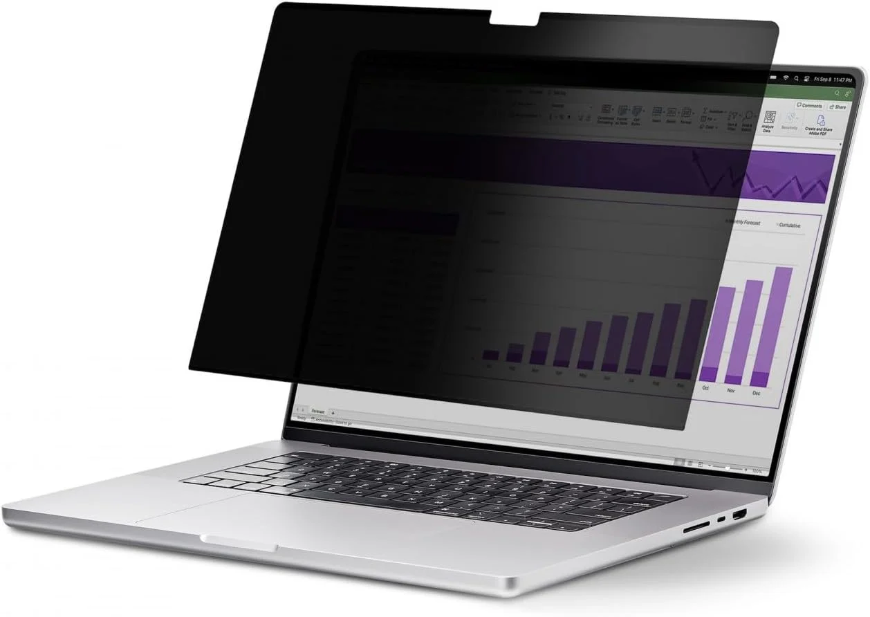 محافظ صفحه نمایش مغناطیسی لپ تاپ 16 اینچی StarTech.com MacBook Pro M1 M2 M3 M4، دو طرفه ضد تابش (مات) و براق، محافظ حریم خصوصی
