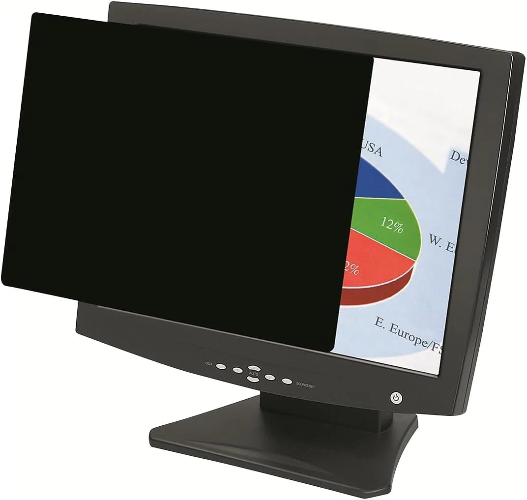 محافظ صفحه نمایش حریم خصوصی Fellowes PrivaScreen - محافظ صفحه نمایش ضد تابش نور برای لپ تاپ 23.8 اینچ (16:9، 528 x 297 میلی متر)، نصب و جداسازی آسان با زبانه های Quick Reveal