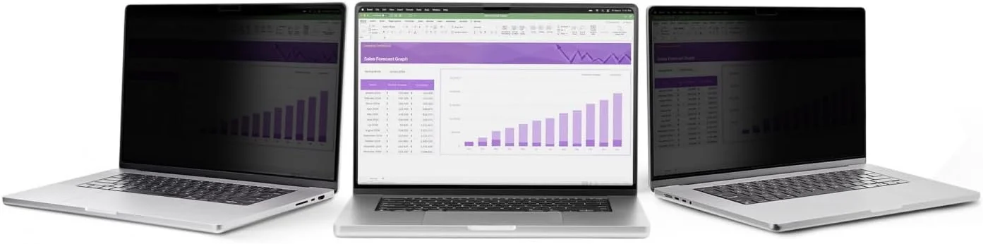 محافظ صفحه نمایش مغناطیسی لپ تاپ 16 اینچی StarTech.com MacBook Pro M1 M2 M3 M4، دو طرفه ضد تابش (مات) و براق، محافظ حریم خصوصی