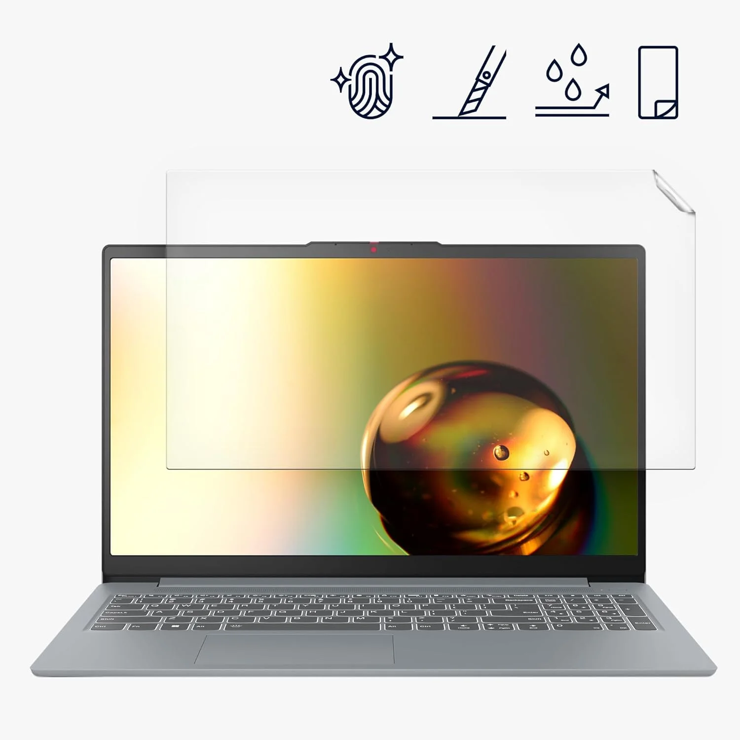 محافظ صفحه نمایش مات kwmobile سازگار با Lenovo IdeaPad Slim 3i 15.6" - محافظ صفحه نمایش - فیلم محافظ صفحه نمایش ضد انعکاس