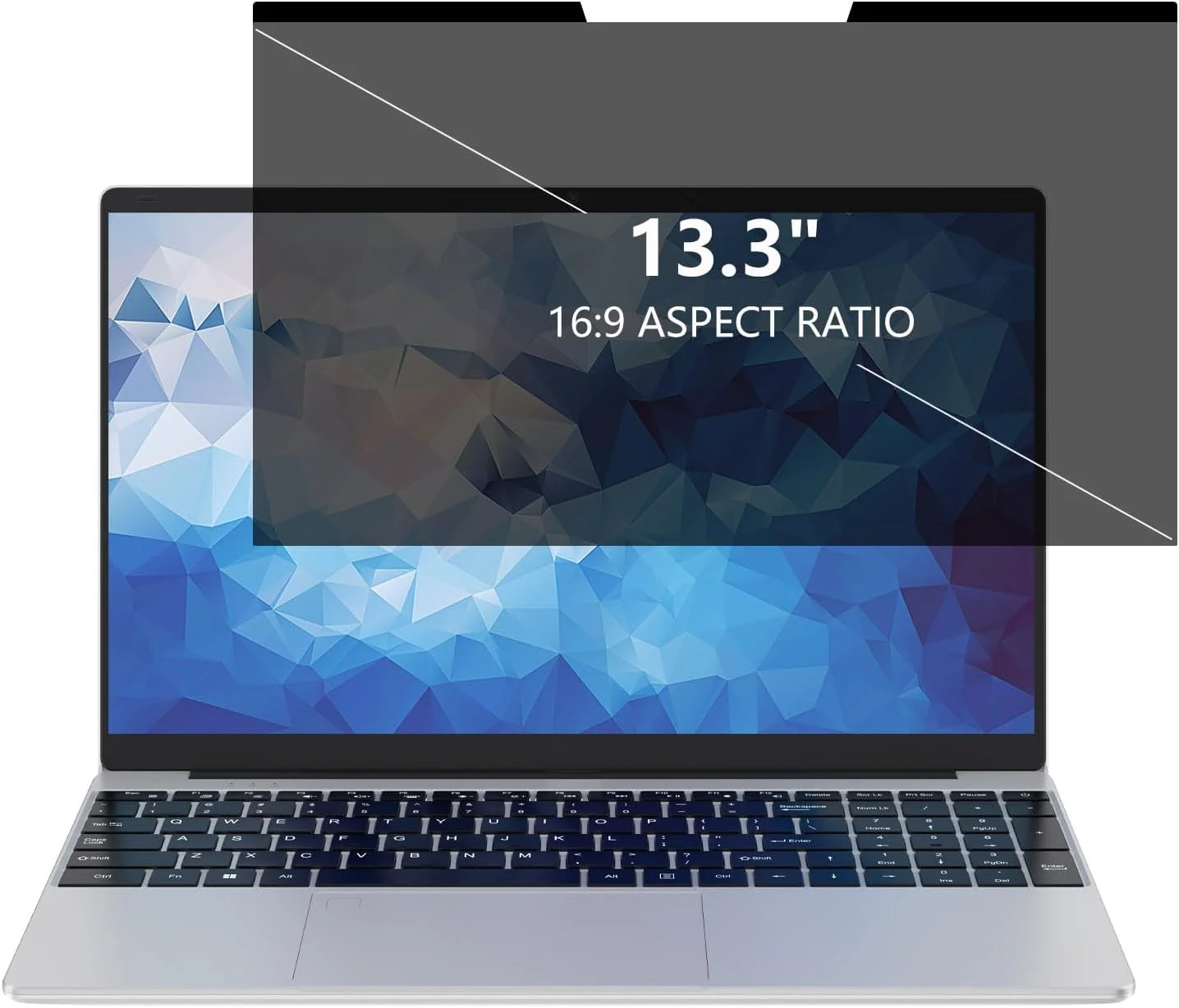 محافظ حریم خصوصی مغناطیسی لپ تاپ ۱۳.۳ اینچی برای مانیتور با نسبت تصویر ۱۶:۹، فیلتر حریم خصوصی نوت بوک، محافظ صفحه نمایش ضد نور آبی، محافظ صفحه نمایش جداشدنی - ۱۳.۳ اینچ (۱۶:۹)