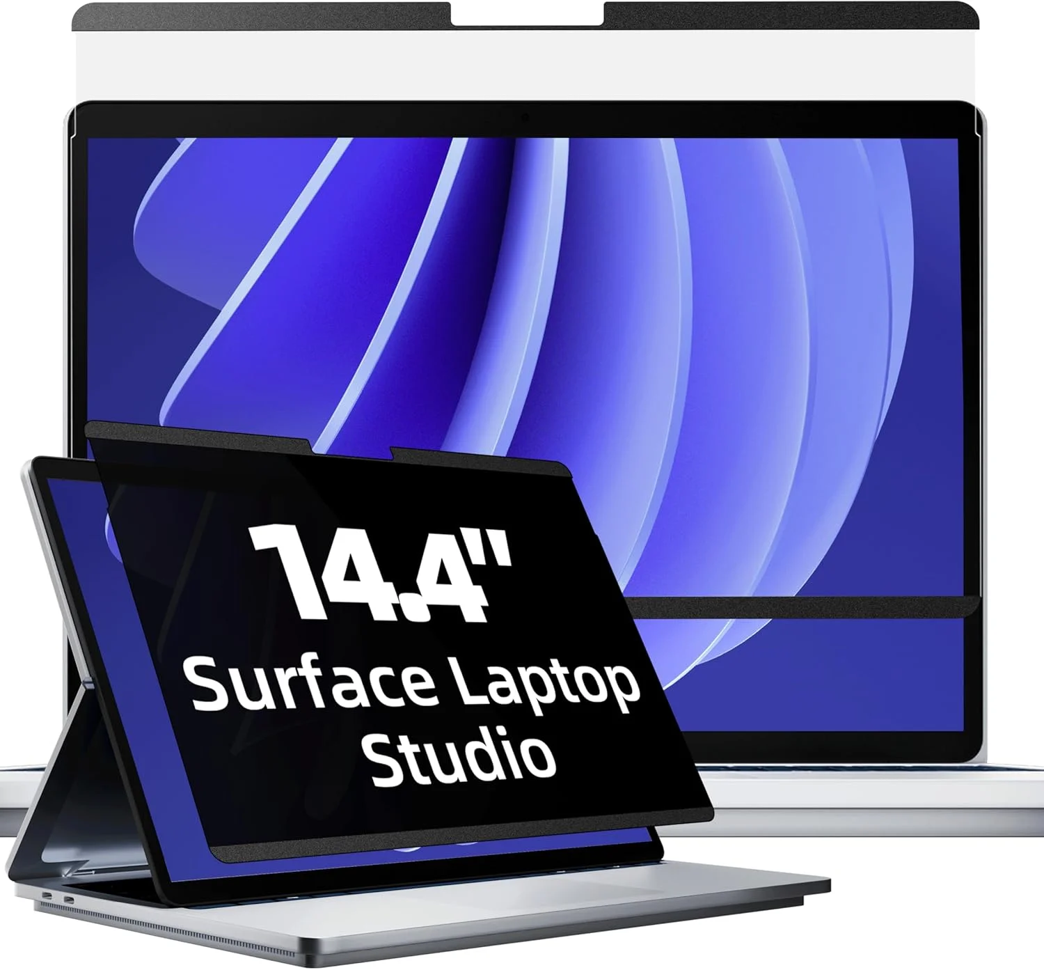 فیلتر حریم خصوصی مغناطیسی، سازگار با Microsoft Surface Laptop Studio 14.4 اینچ، محافظ صفحه نمایش جداشدنی برای Surface 35.9 سانتی متر (14.4 اینچ)، فیلتر نور آبی، صفحه نمایش ضد جاسوسی، 35.6 سانتی متر (14.4 اینچ)