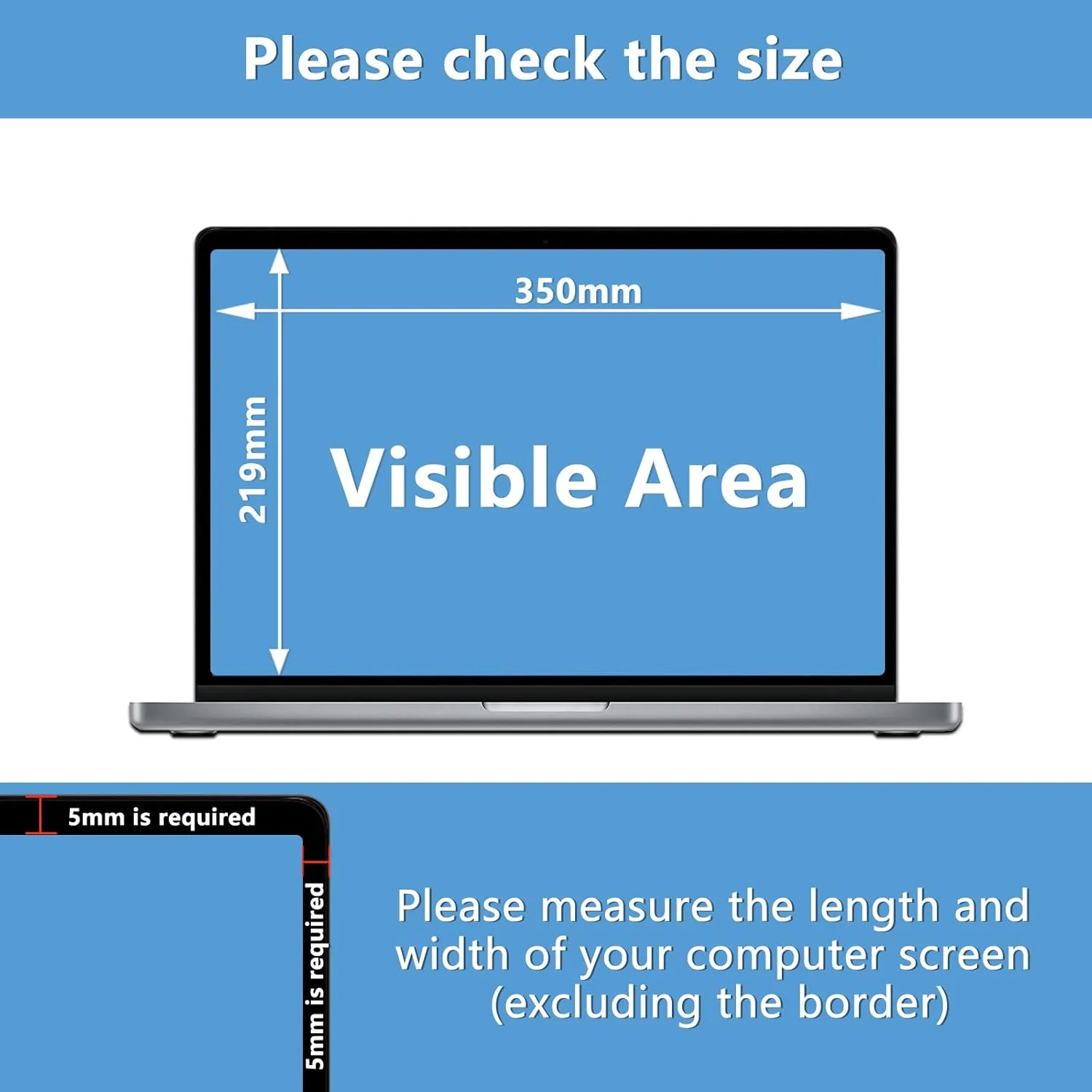 محافظ حریم خصوصی مغناطیسی مانیتور 16 اینچی، محافظ صفحه نمایش ضد نور آبی و ضد تابش نور برای کامپیوتر و دسکتاپ، محافظ صفحه نمایش حریم خصوصی برای محافظ صفحه نمایش 16 اینچی 16:10
