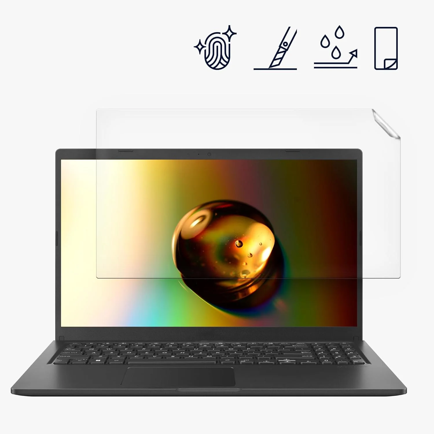 محافظ صفحه نمایش مات kwmobile سازگار با ASUS Vivobook 15 15.6" 1335U - محافظ صفحه نمایش - فیلم محافظ صفحه نمایش ضد انعکاس