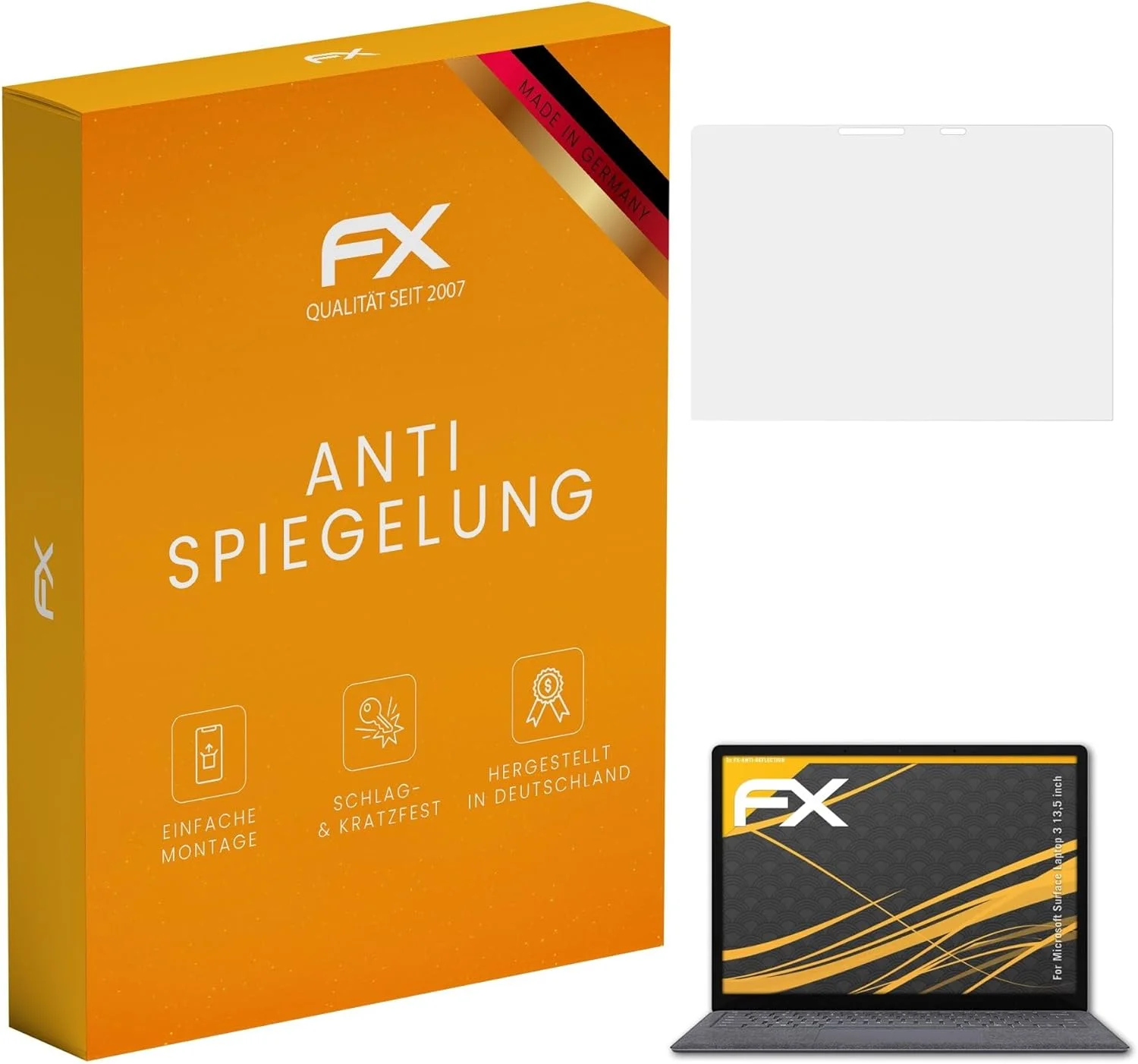 محافظ صفحه نمایش مات و ضد ضربه atFoliX سازگار با Microsoft Surface Laptop 3 اندازه 13.5 اینچ (2 عدد)