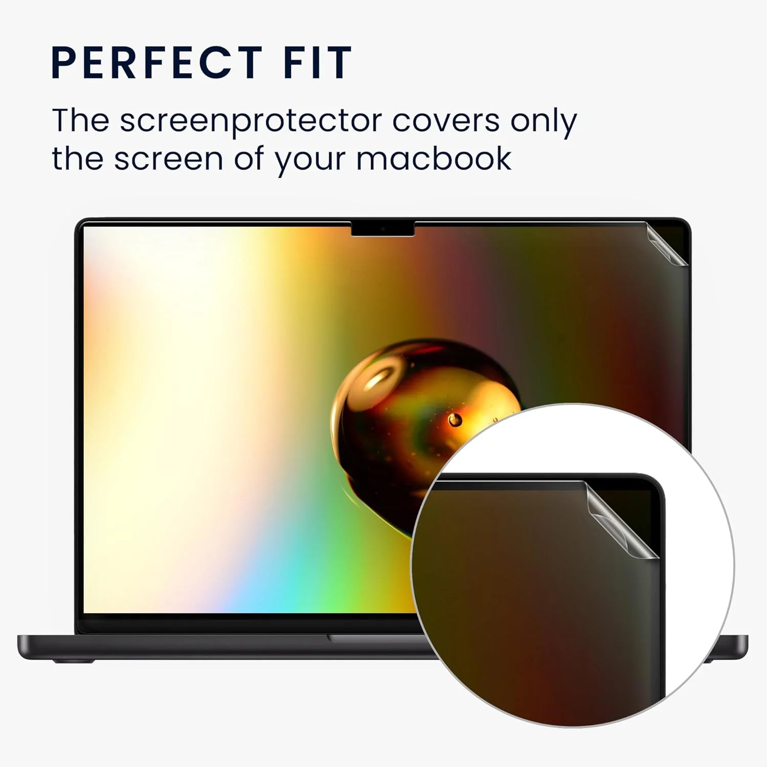 محافظ صفحه نمایش مات kwmobile سازگار با Apple MacBook Pro 16.2" 2023 M3 A2991 - محافظ صفحه نمایش - فیلم محافظ صفحه نمایش ضد انعکاس