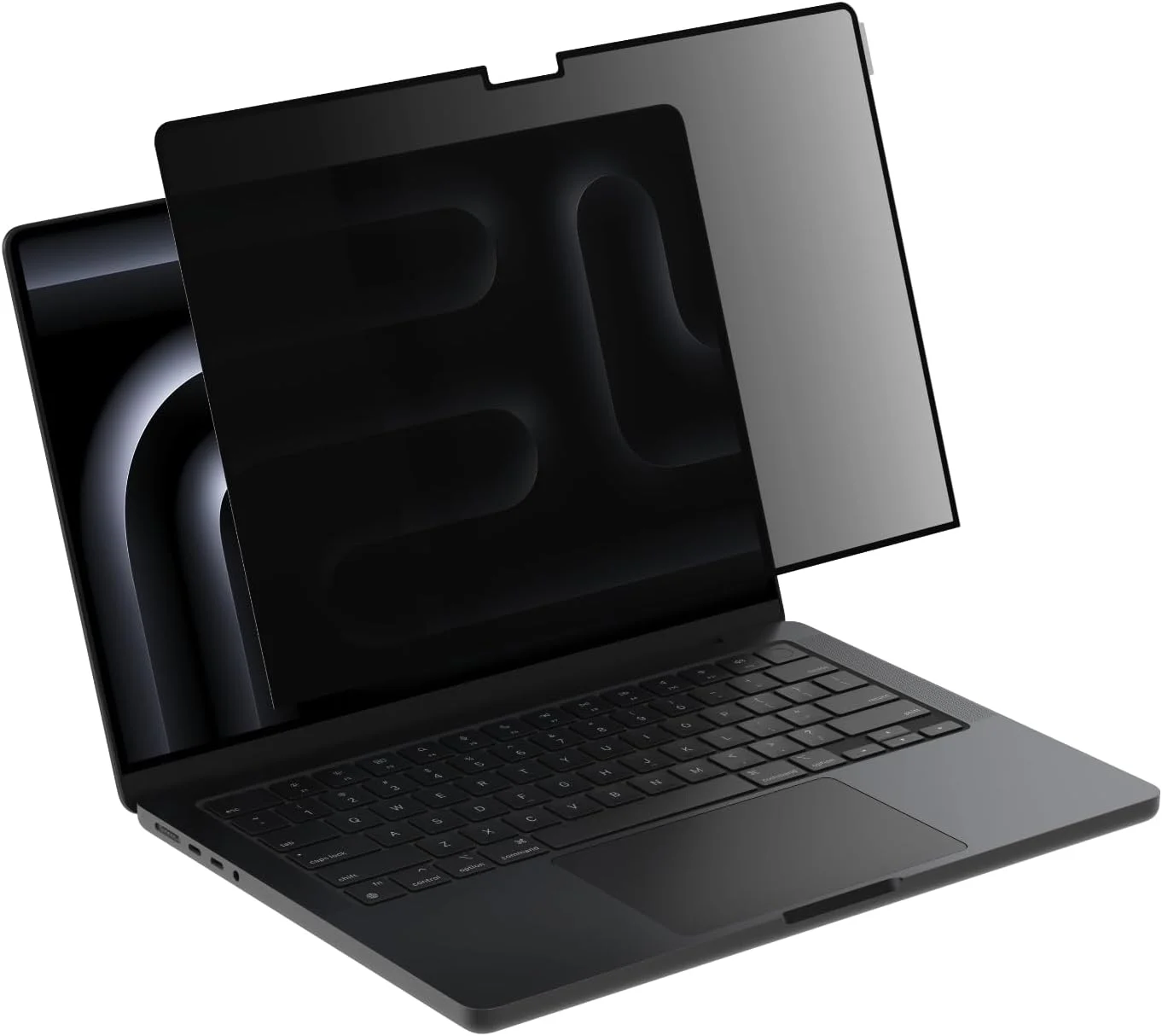 محافظ صفحه نمایش TruePrivacy ScreenForce بلکین برای مک بوک پرو ۱۴ اینچ M1-3، ضد انعکاس، درجه سختی 2H، با لبه سیلیکونی چسبنده، نصب و برداشتن آسان، قابل استفاده مجدد