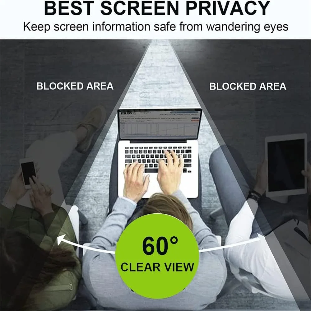 محافظ صفحه نمایش حریم خصوصی - 15.6 اینچ 16:9 (344x194 mm)