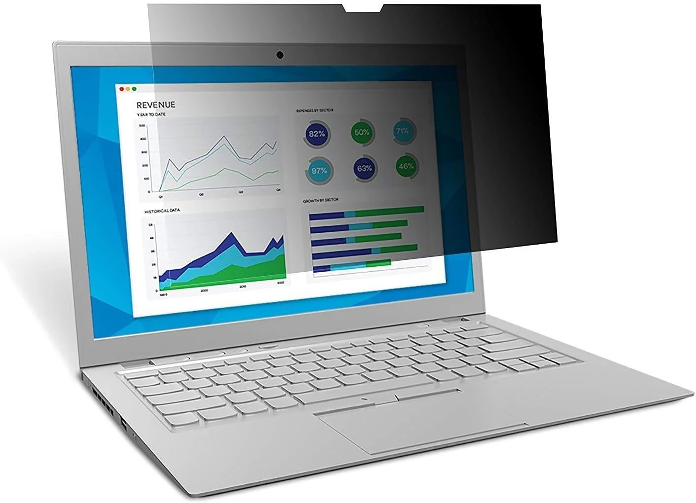 فیلتر محافظ صفحه نمایش استاندارد 3M PF15.6W برای لپ‌تاپ‌های عریض 39.6 سانتی‌متری، آلومینیومی، (معادل 15.6 اینچ عریض) 16:9