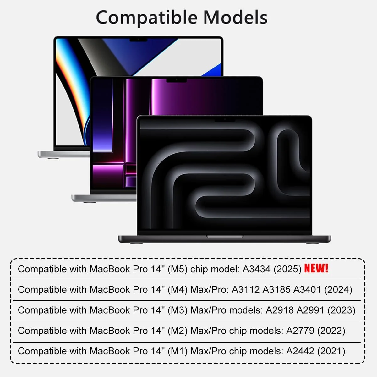 محافظ صفحه نمایش برای مک بوک پرو ۱۴ اینچی مدل های A3434 A3401 A3185 A2918 A2992 A2779 A2442 (مناسب برای مدل های M5 M4 M3 M2 M1) با سختی 5H و ضد خش به همراه ابزار نصب محافظ صفحه نمایش برای مک بوک پرو ۱۴ اینچی مدل های A3434 A3401 A3185 A2918 A2992 A2779 A2442 (مناسب برای مدل های M5 M4 M3 M2 M1) با سختی 5H و ضد خش به همراه ابزار نصب