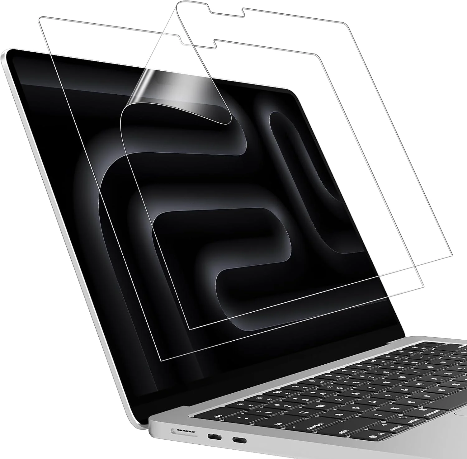 محافظ صفحه نمایش شفاف با وضوح بالا و ضد خش 5H برای مک بوک پرو 16 اینچی 2024 تراشه M4 مدل A3186 A3404، لوازم جانبی محافظ لپ تاپ