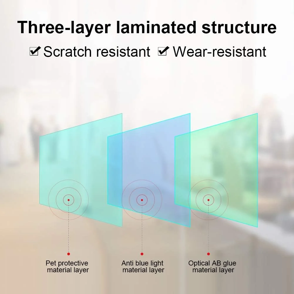 محافظ صفحه نمایش کامپیوتر آکوزون، فیلم 14 اینچی کامپیوتر، لوازم جانبی لپ تاپ رومیزی، محافظ چشم ضد نور آبی، صفحه نمایش HD ضد تابش (14 اینچ)، فیلم ضد نور