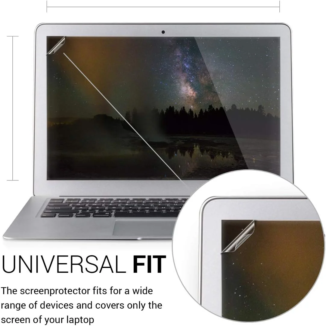 محافظ صفحه نمایش مات لپ تاپ یونیورسال kwmobile برای نوت بوک های 39.6 سانتی متری 15.6 اینچی