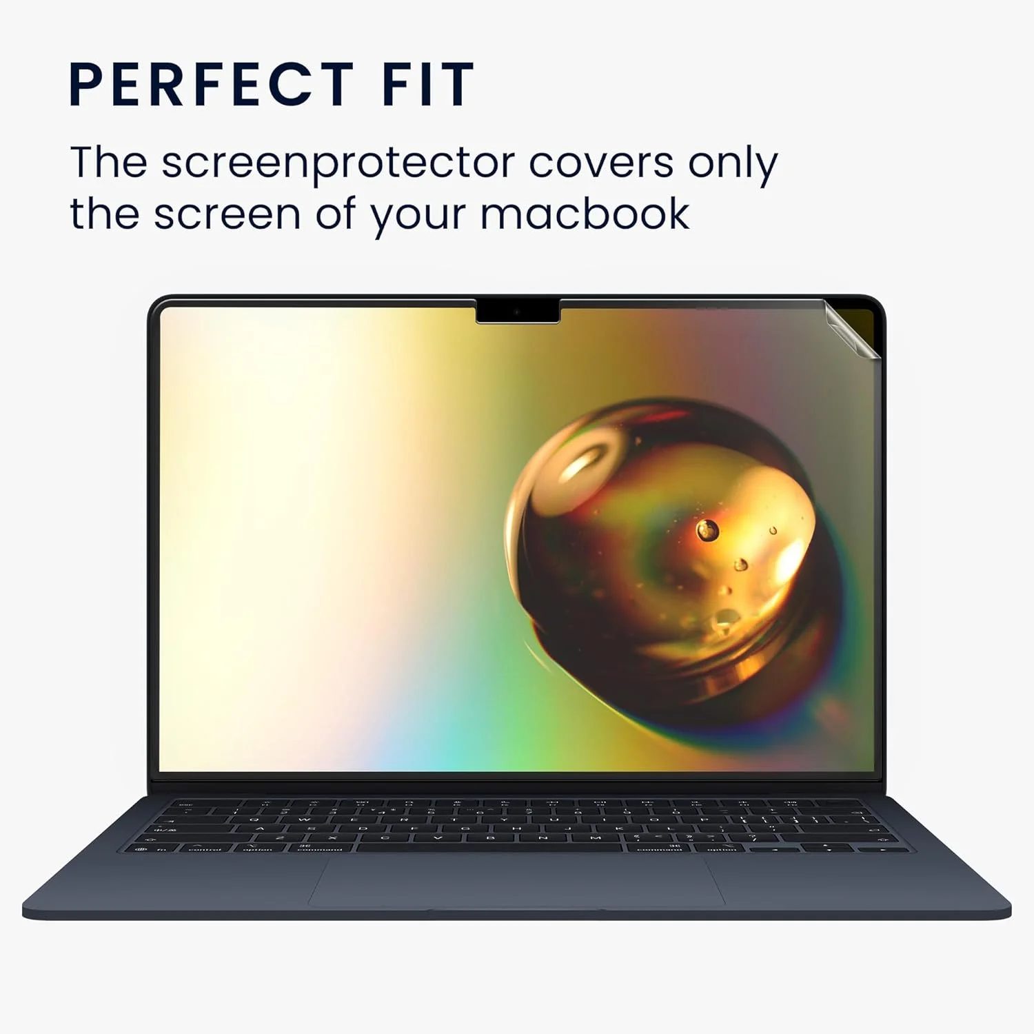 محافظ صفحه نمایش مات kwmobile سازگار با Apple MacBook Air 13 M4 2025 A3240 - محافظ صفحه نمایش