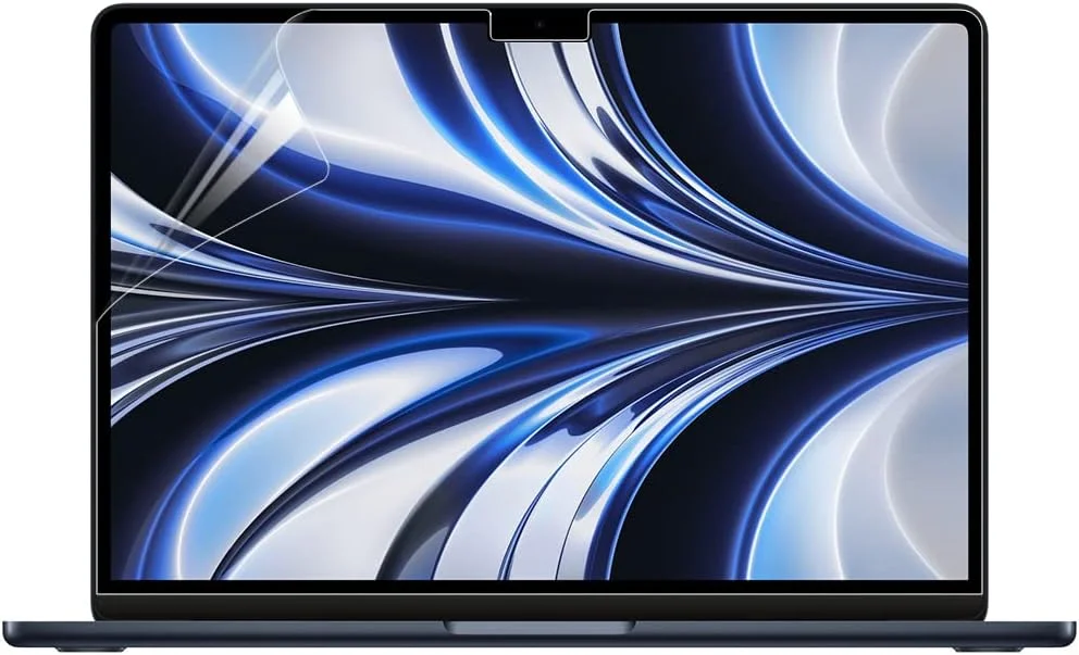 [2 عدد] محافظ صفحه نمایش شفاف HD برای مک بوک ایر 13.6 اینچی با تراشه M2 (مدل: A2681) عرضه شده در سال 2022 (13.6 اینچ)