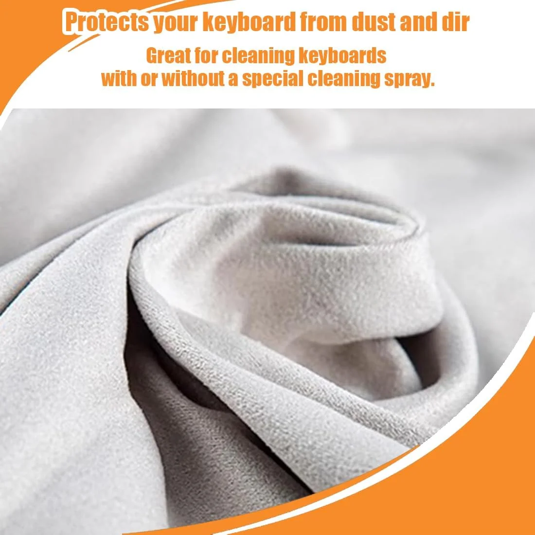 دستمال تمیز کننده صفحه نمایش برای محافظت از صفحه نمایش در برابر آلودگی روی صفحه کلید لپ تاپ، سازگار با لپ تاپ 15 اینچ، 16 اینچ (15/16 اینچ)