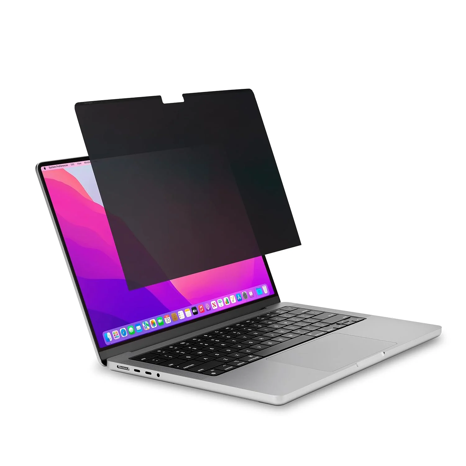 محافظ حریم خصوصی مغناطیسی MagPro Elite Kensington برای MacBook Pro 14 اینچی (مدل 2021 و جدیدتر) شامل M3, M3 Pro/Max، محافظ صفحه نمایش لپ تاپ قابل جدا شدن، ضد تابش نور، فیلتر نور آبی (K58370WW)