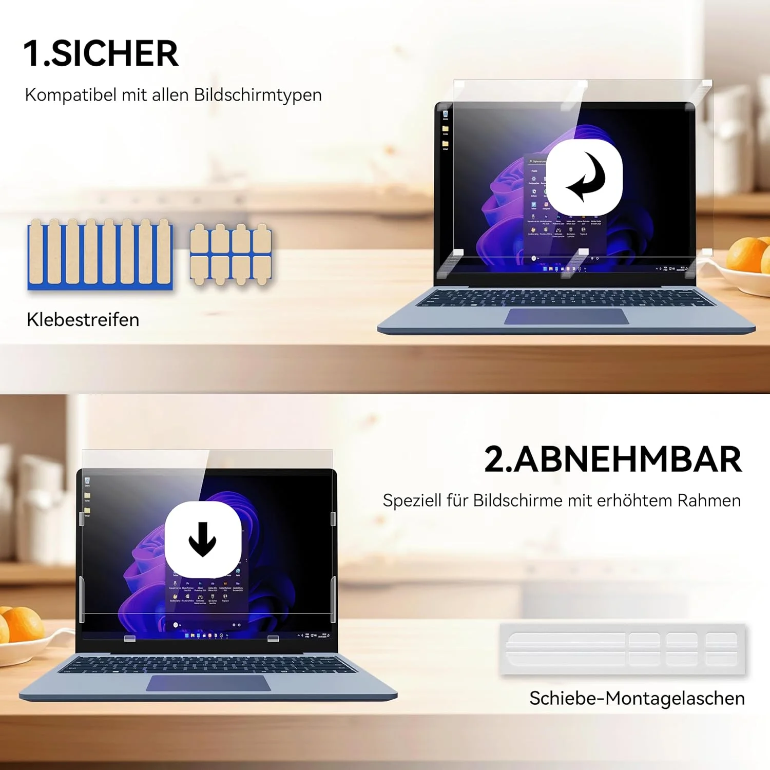 محافظ صفحه نمایش حریم خصوصی لپ تاپ 15.6 اینچ 16:9، ضد نور آبی و ضد تابش نور، فیلتر صفحه نمایش قابل جدا شدن سازگار با لنوو/اچ پی/دل/ایسر/سامسونگ/ایسوس