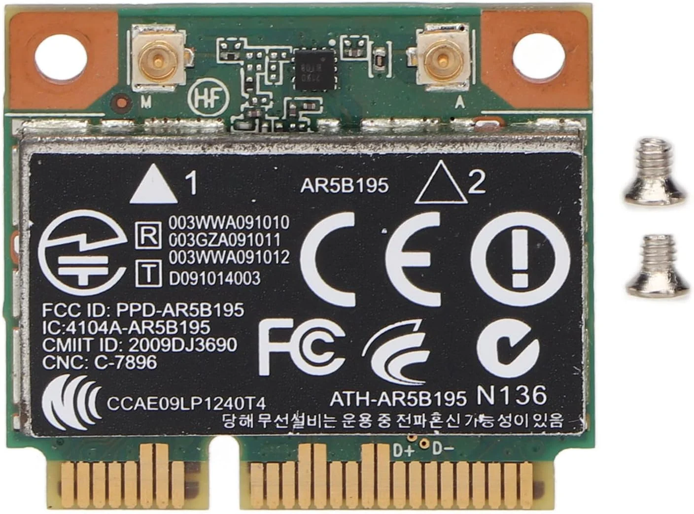 کارت شبکه وایرلس 150 مگابیت بر ثانیه Mini PCIE با قابلیت اتصال آسان، سازگار با مدل های 430 431 435 436 4530S