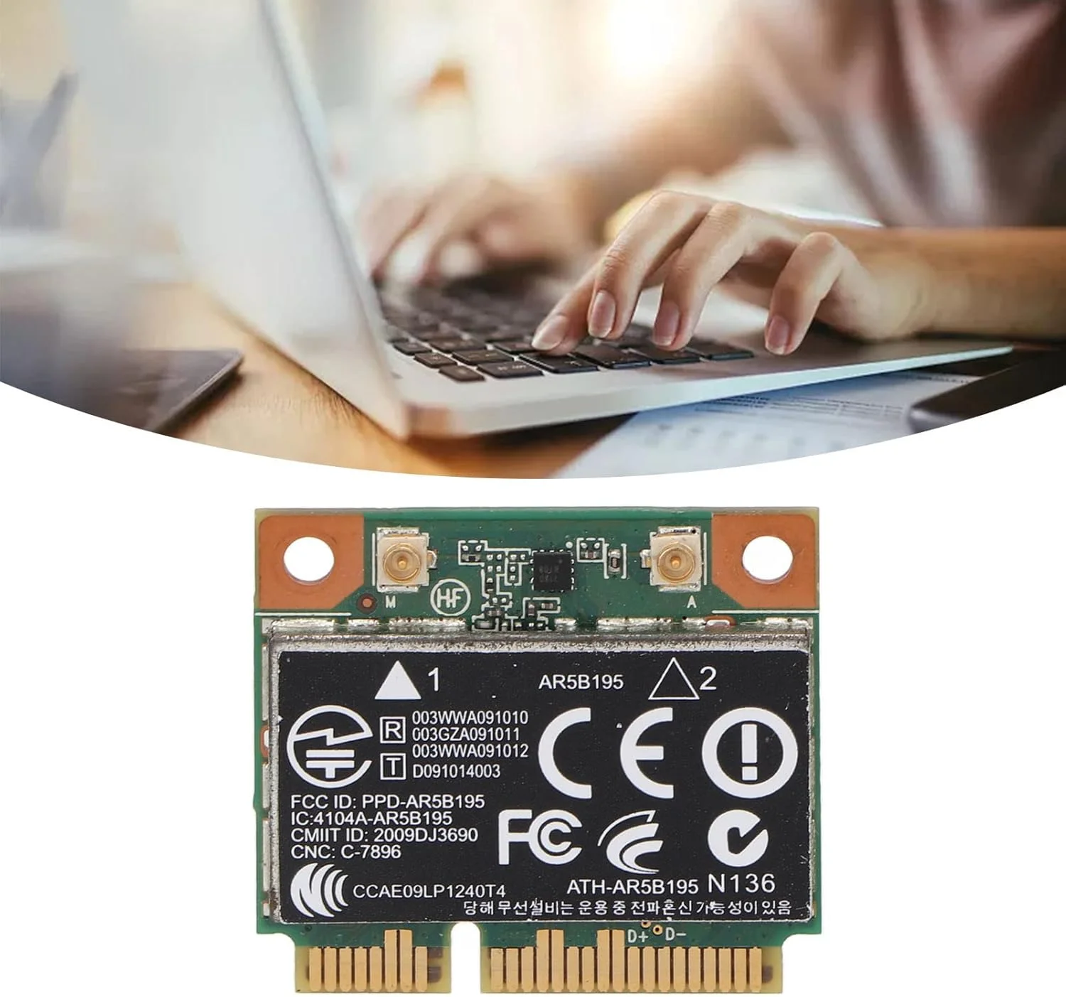 کارت شبکه وایرلس 150 مگابیت بر ثانیه Mini PCIE با قابلیت اتصال آسان، سازگار با مدل های 430 431 435 436 4530S