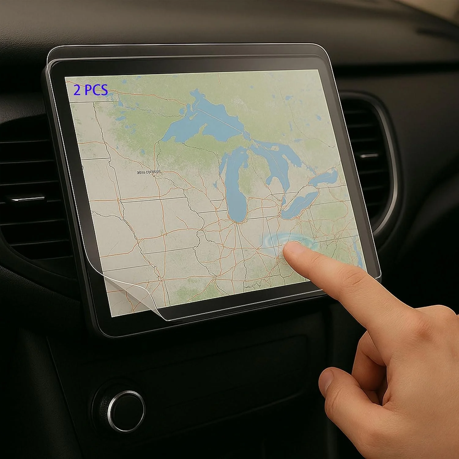 محافظ صفحه نمایش قابل برش TPU [دو عدد] 300x200mm محافظ صفحه نمایش جهانی قابل برش HD شفاف ضد خش برای تبلت، GPS، لپ تاپ، دوربین