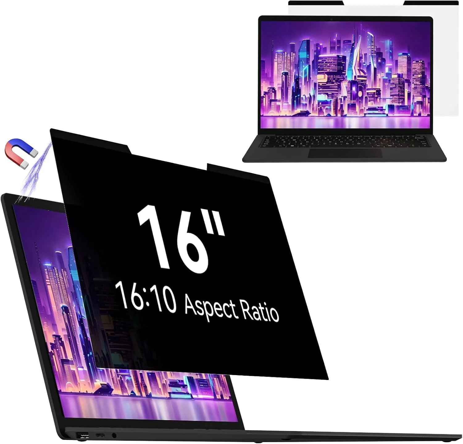 محافظ صفحه نمایش مغناطیسی Mamol برای مک بوک و سرفیس (محافظ صفحه نمایش برای مک بوک، لپ تاپ 16 اینچ 16:10)