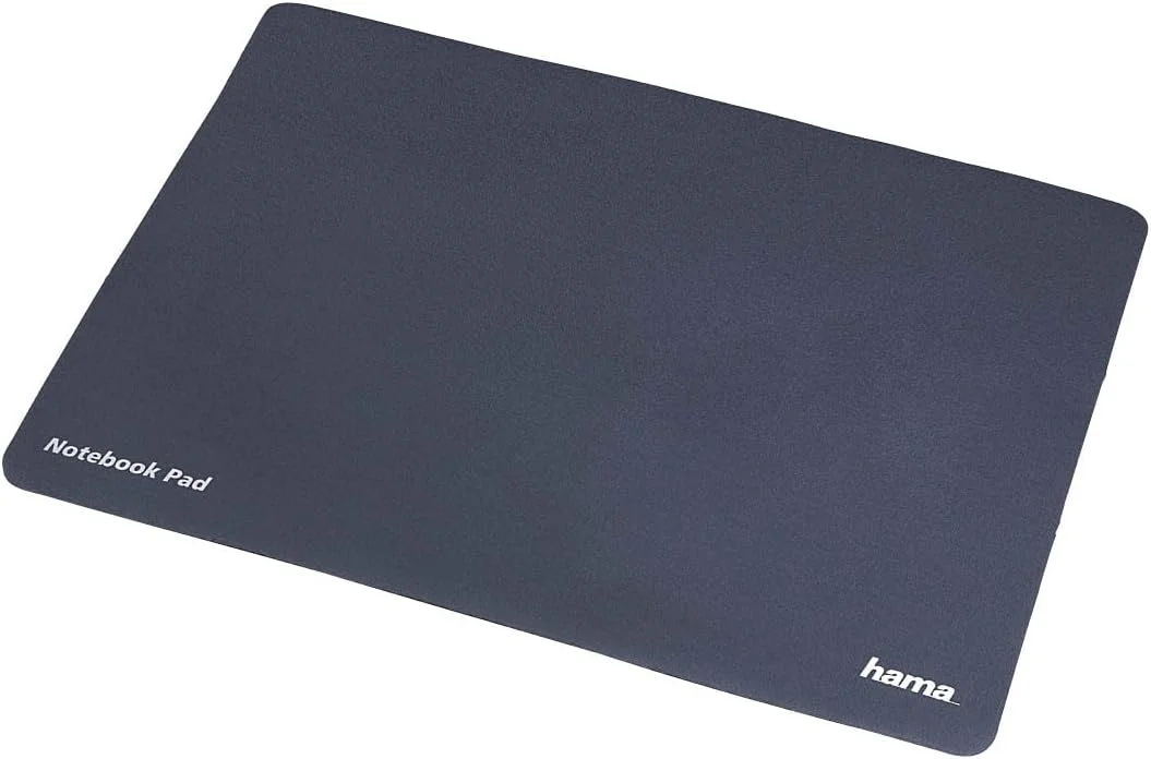 پد ماوس 3 در 1 هاما: پد ماوس میکروفایبر، محافظ صفحه نمایش و دستمال تمیز کننده، مناسب برای نوت بوک ها با قطر صفحه نمایش 40 سانتی متر (15.6 اینچ)، خاکستری تیره