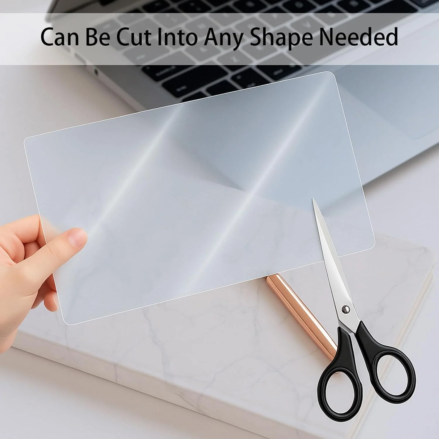 محافظ صفحه نمایش قابل برش TPU [دو عدد] 300x200mm محافظ صفحه نمایش جهانی قابل برش HD شفاف ضد خش برای تبلت، GPS، لپ تاپ، دوربین