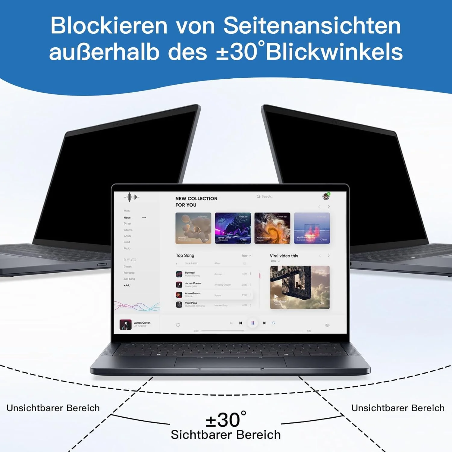 محافظ صفحه نمایش 360 درجه لپ تاپ 16 اینچ 16:10، ضد نور آبی و ضد تابش، سازگار با لنوو، ایسر، سامسونگ، ایسوس و توشیبا