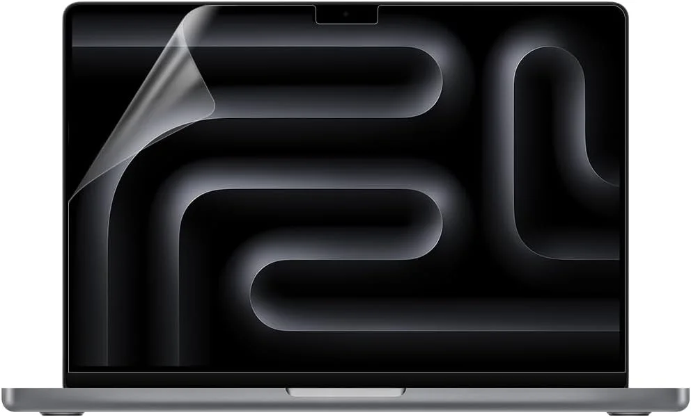 دو عدد محافظ صفحه نمایش مات ضد تابش نور برای مک بوک پرو ۱۴ اینچی مدل های ۲۰۲۵ و ۲۰۲۳ (تراشه های M5/M3/M3 Pro/Max) A3434 و A2918 و A2992، ضد انعکاس و ضد خش با سختی 5H، لوازم جانبی محافظ لپ تاپ