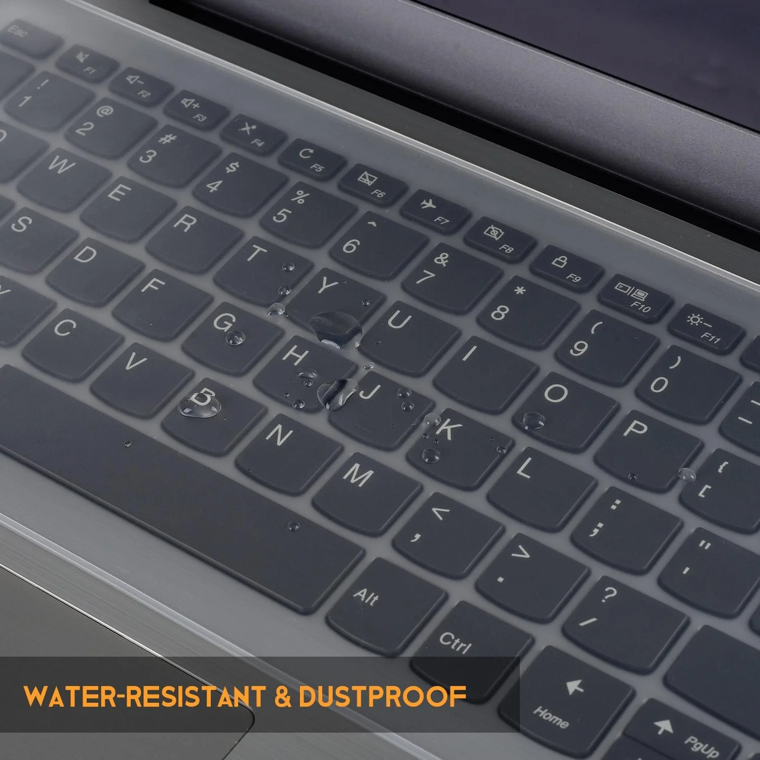 روکش صفحه کلید لپ تاپ 15.6 اینچی یونیورسال - محافظ برای نوت بوک های 15.6 و 16 اینچی، سیلیکونی فوق العاده نازک، ضد آب و ضد گرد و غبار