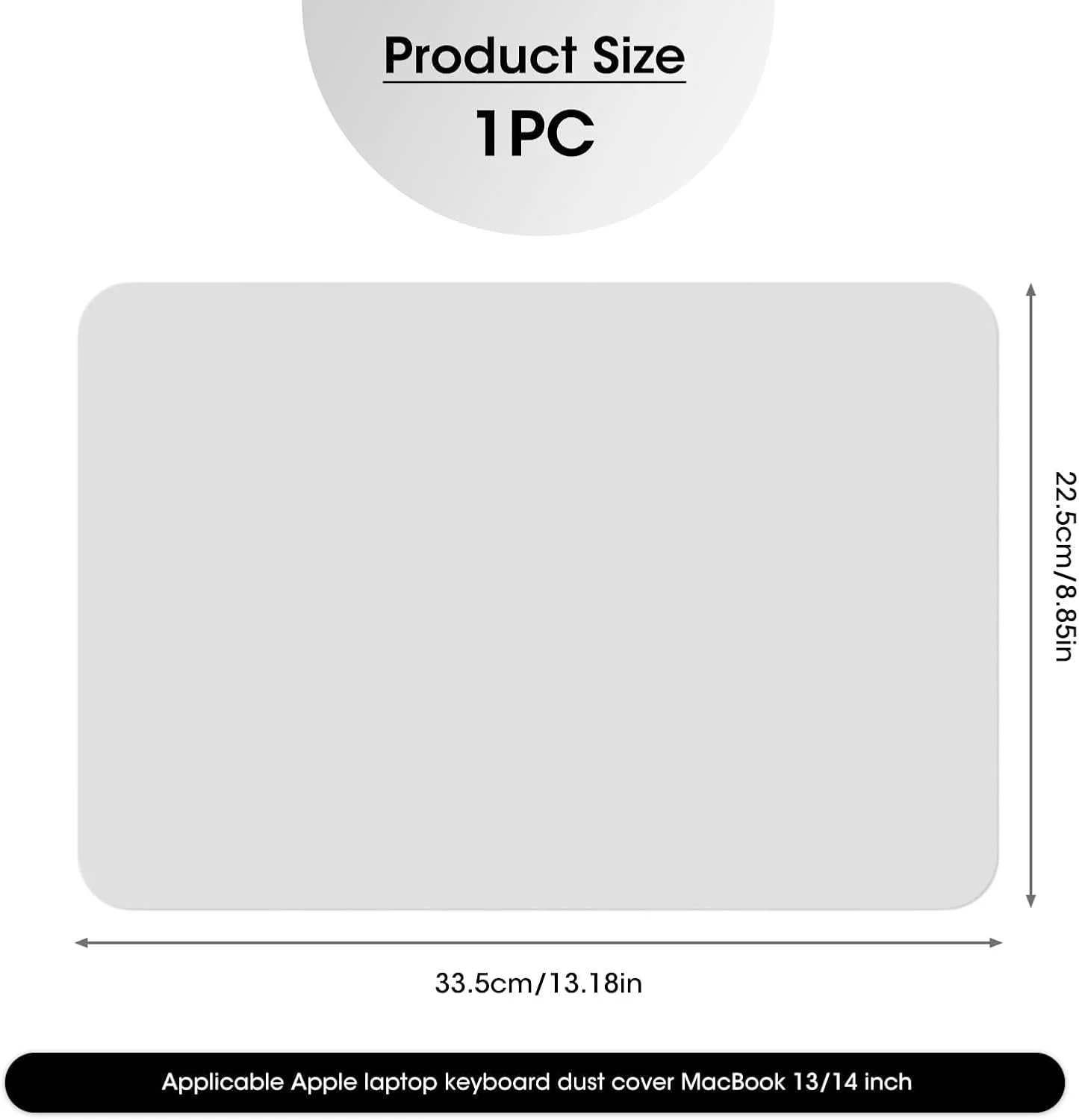 پارچه پوشش صفحه کلید لپ تاپ، پارچه محافظ صفحه کلید، آستر میکروفیبر بادوام و مقاوم در برابر پارگی و پارچه تمیز کننده، سازگار با مک بوک پرو 15 اینچ / 16 اینچ