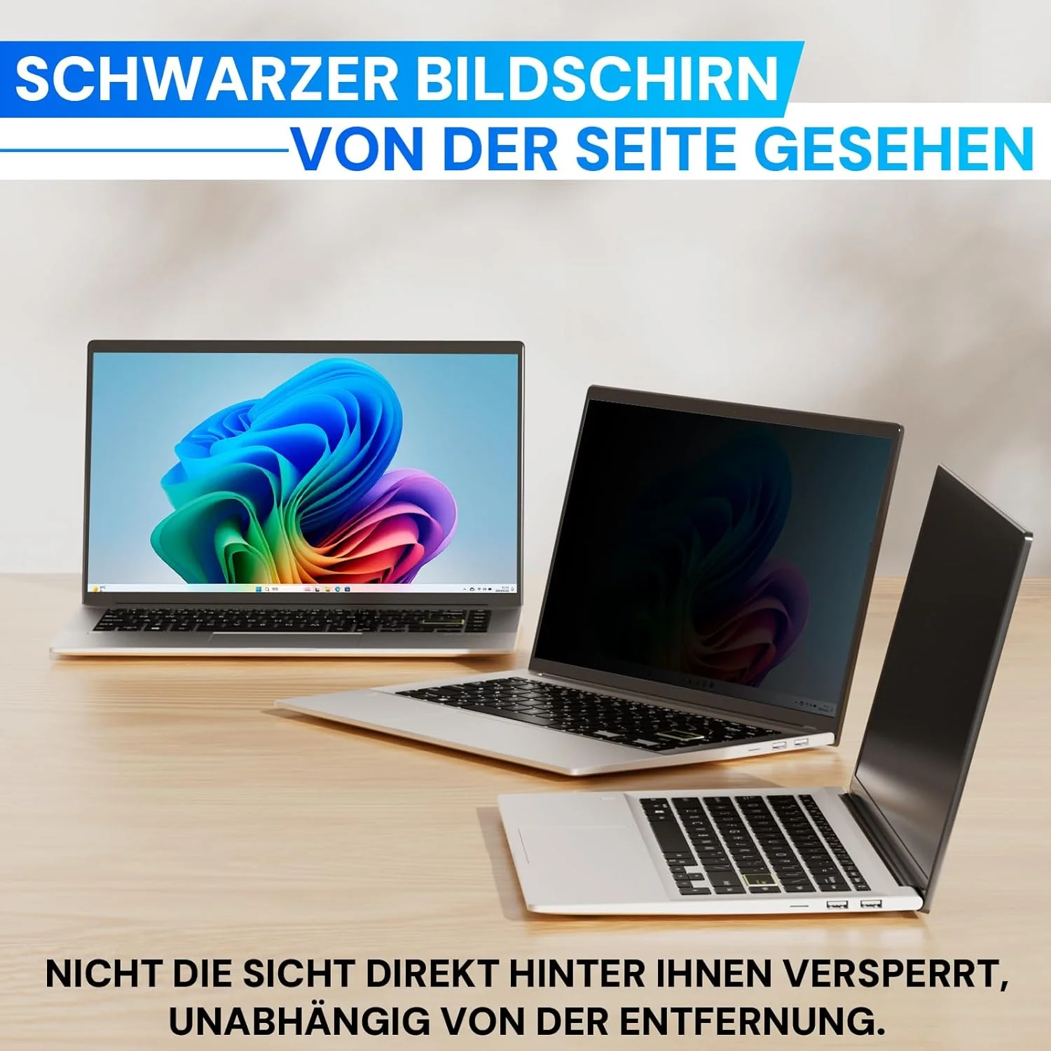 محافظ صفحه نمایش لپ تاپ 14 اینچ 16:9، فیلتر حریم خصوصی مانیتور کامپیوتر و فیلتر محافظ صفحه نمایش ضد نور آبی، محافظ صفحه نمایش 14 اینچی قابل جابجایی و محافظ ضد خش