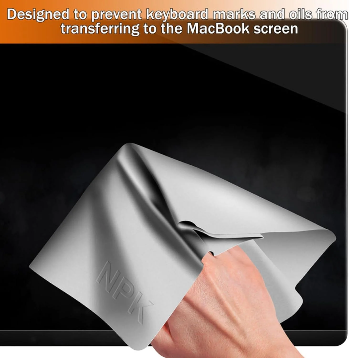 محافظ صفحه نمایش میکروفایبر Nazaz برای اِم اِی سی بوک ۱۳/۱۴ اینچ - جلوگیری از ایجاد رد صفحه کلید، تمیز کننده و محافظ، ۲۹۰ x ۱۹۵ میلی متر