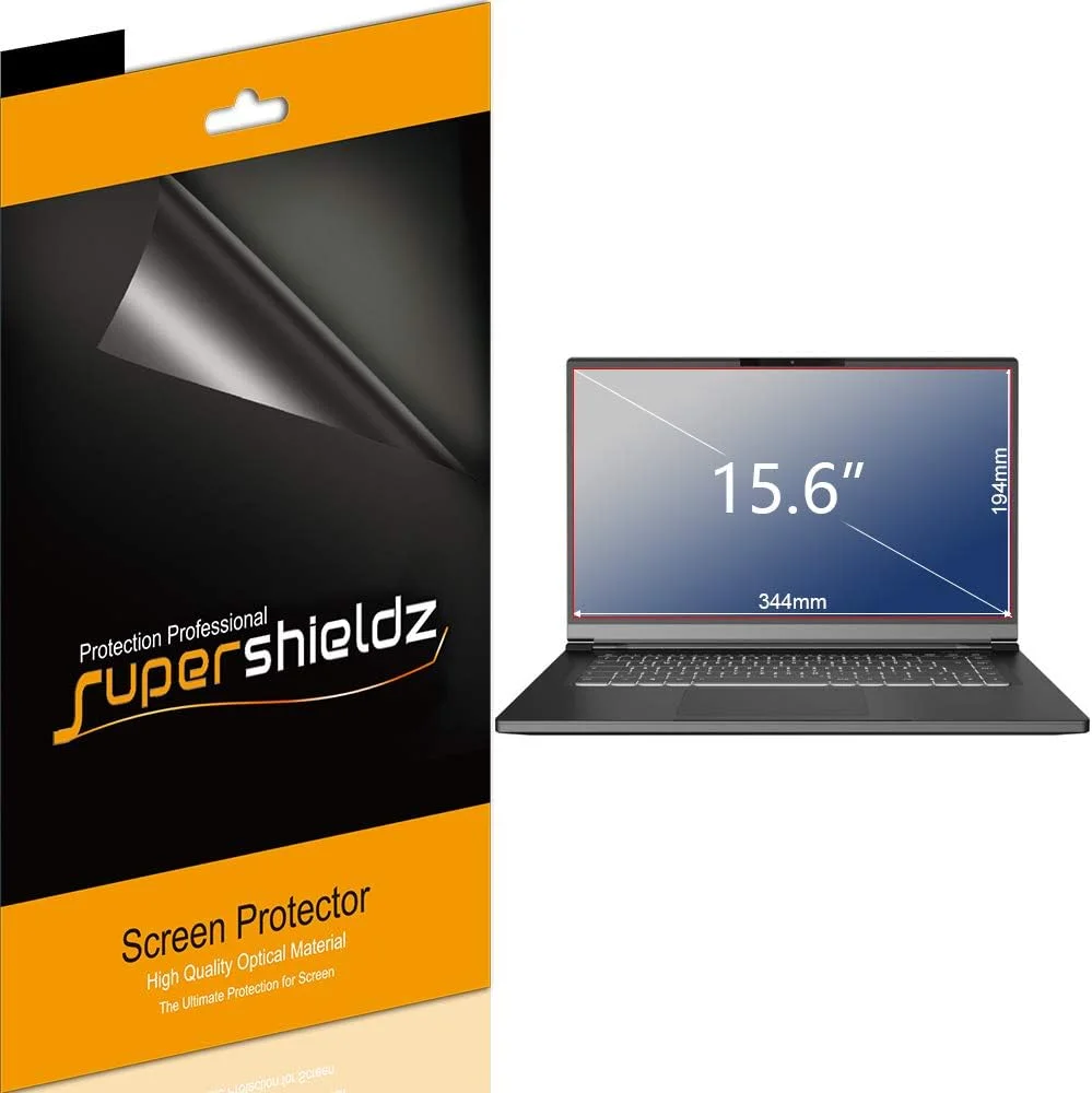 محافظ صفحه نمایش مات ضد بازتاب نور و اثر انگشت Supershieldz (بسته 3 عددی) طراحی شده برای Acer Chromebook 15, Chromebook 315, Aspire E 15, Nitro 5, Predator Helios 300 (15.6 اینچ)