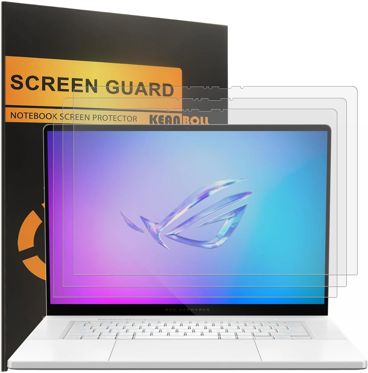 محافظ صفحه نمایش 3 عددی KEANBOLL طراحی شده برای لپ تاپ گیمینگ ASUS ROG Zephyrus G16 مدل 2025-2024 (GU605/GA605)، ضد تابش نور و ضد اثر انگشت (مات)