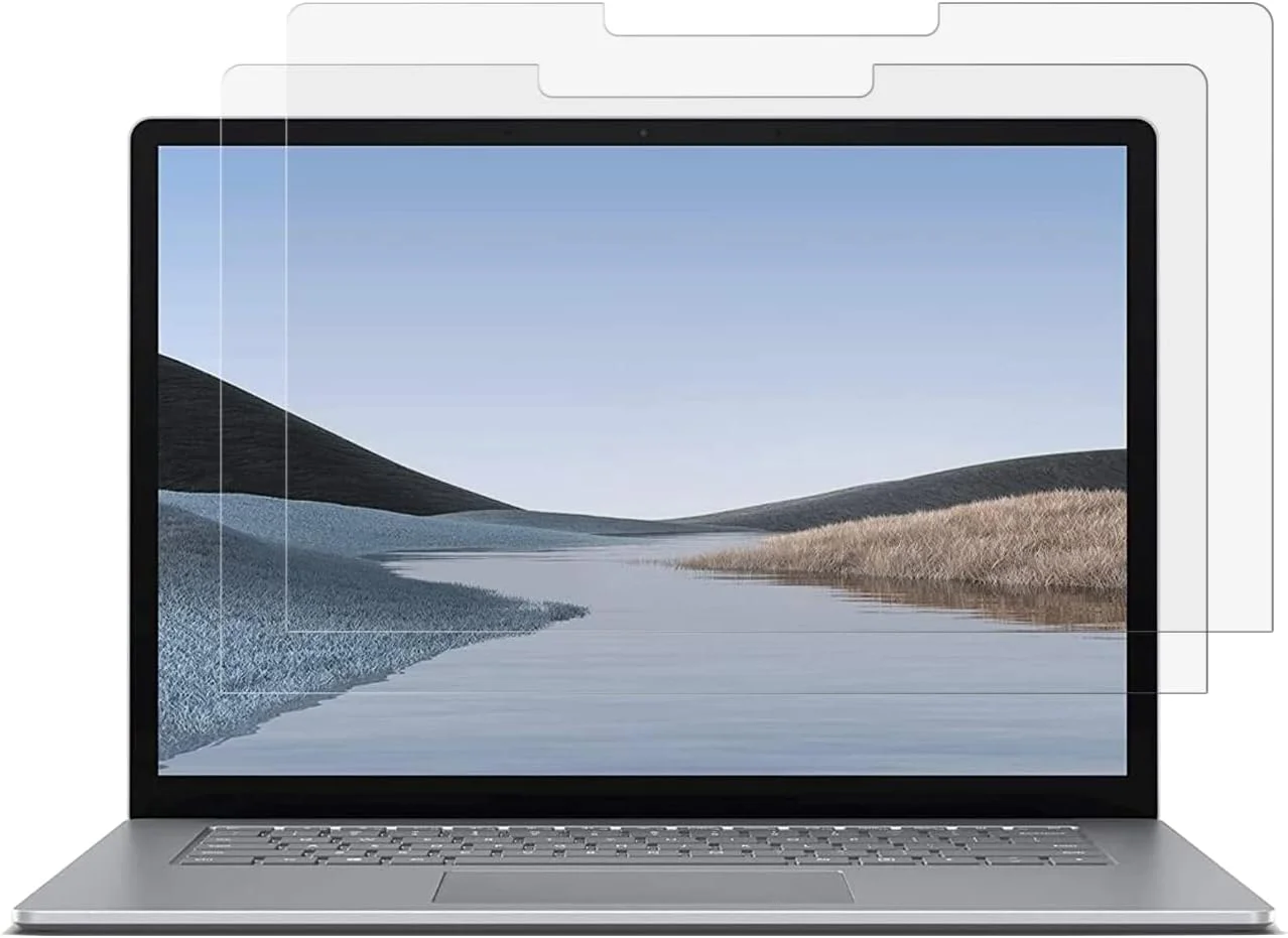محافظ صفحه نمایش مات ضد انعکاس نور YINOVEEN بسته 2 عددی برای لپ تاپ 15 اینچی Microsoft Surface Laptop 6/5/4/3، فیلتر محافظ چشم، کاهش خستگی چشم