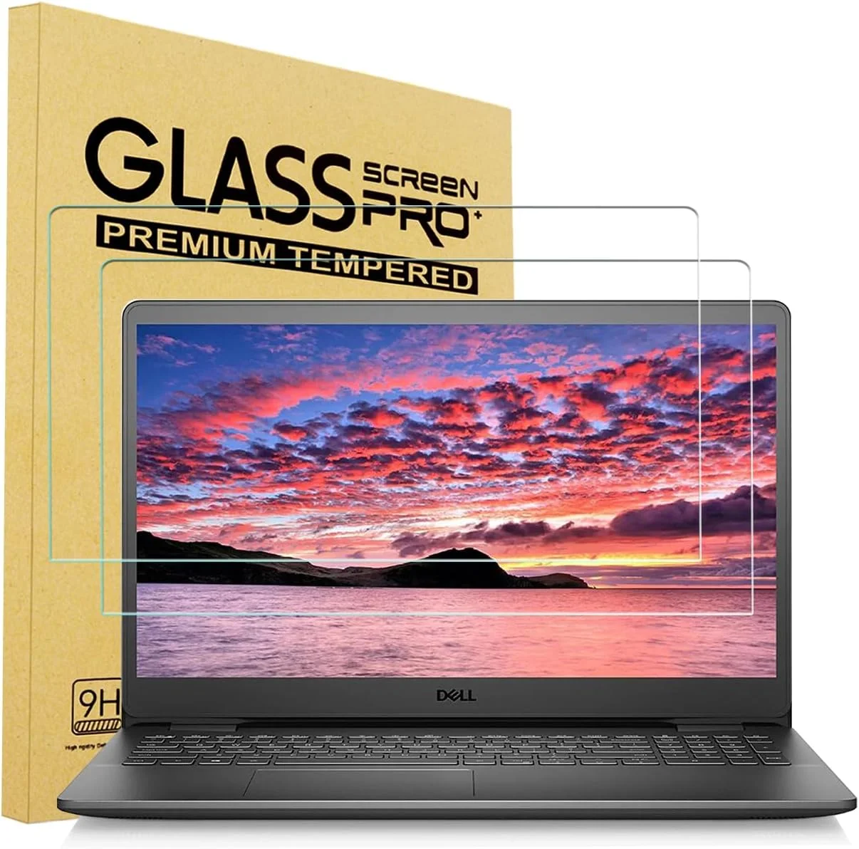 محافظ صفحه نمایش شیشه ای حرارت دیده i-Tensodo، بسته 2 عددی، مناسب برای لپ تاپ های 13.3 اینچی Dell Latitude 3300 3301 3320 5300 5320 5330 7300 7310 7320 و Dell Inspiron 5300 5301 با نسبت تصویر 16:9، سختی 9H، مقاوم در برابر خراش