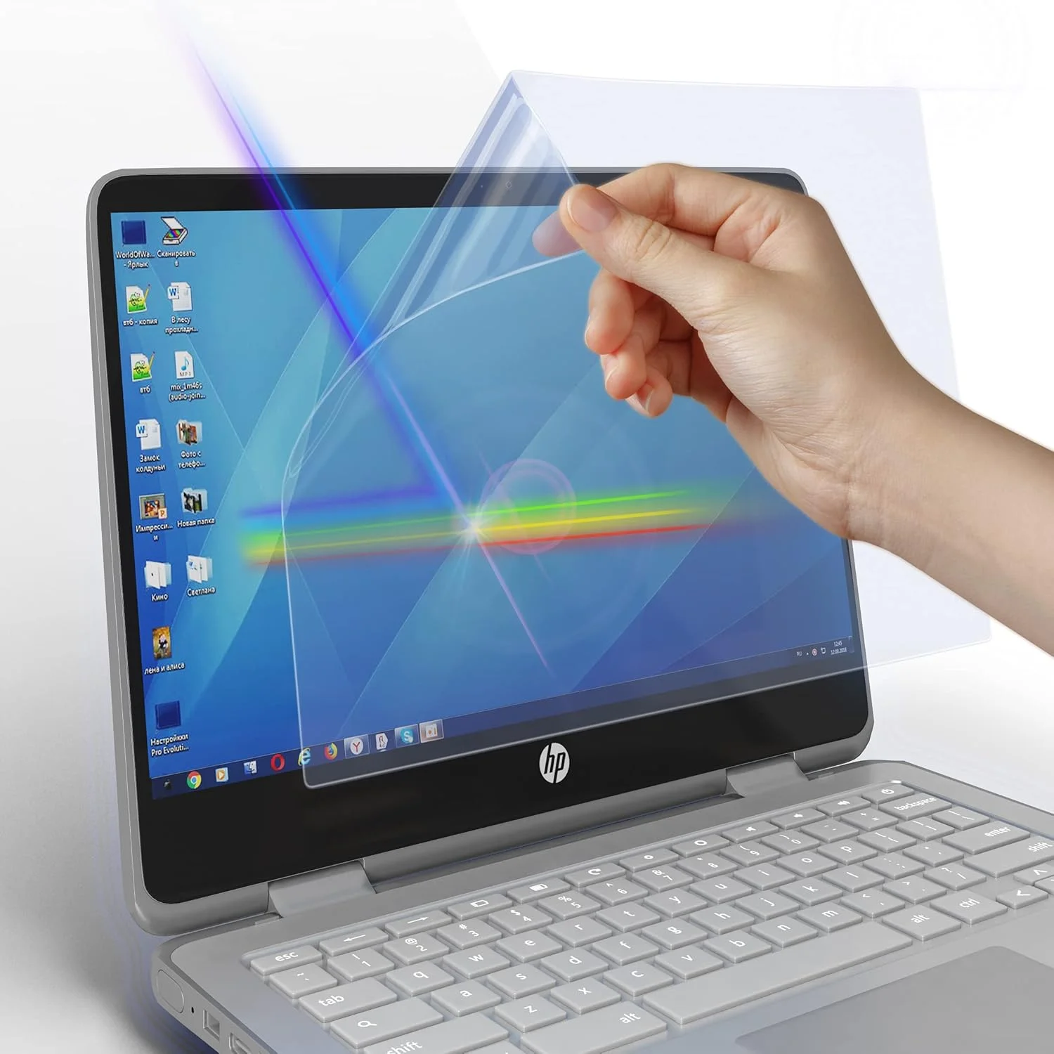 محافظ صفحه نمایش ضد نور آبی (بسته 3 عددی) برای کروم بوک 11.6 اینچی لنوو، کروم بوک 11.6 اینچی ایسر، کروم بوک 11.6 اینچی ایسوس، کروم بوک 11.6 اینچی سامسونگ، کروم بوک 11.6 اینچی دل، کروم بوک 11.6 اینچی اچ پی