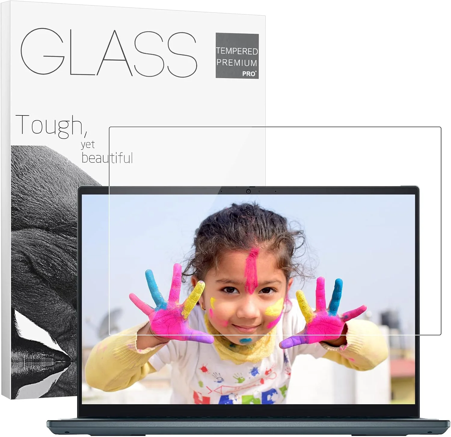 محافظ صفحه نمایش 15.6 اینچی لپ تاپ، محافظ شیشه ای حرارت دیده برای لپ تاپ های اچ پی/دل/سونی/سامسونگ/لنوو/ایسر/ام اس آی/ال جی/ریزر بلید 15.6 اینچی با نسبت تصویر 16:9، سختی 9H، مقاوم در برابر اثر انگشت، بدون حباب